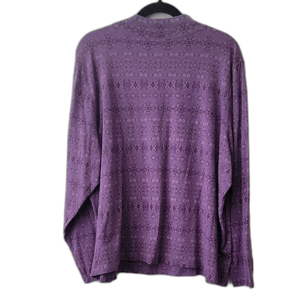 Croft & Barrow Purple Women's Stretch Top - Picture 2 of 16